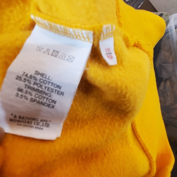 AAPE BY A BATHING APE Men's Medium Camouflage Pattern APUNVS Sweatshirt *flaw*. - Picture 11 of 13